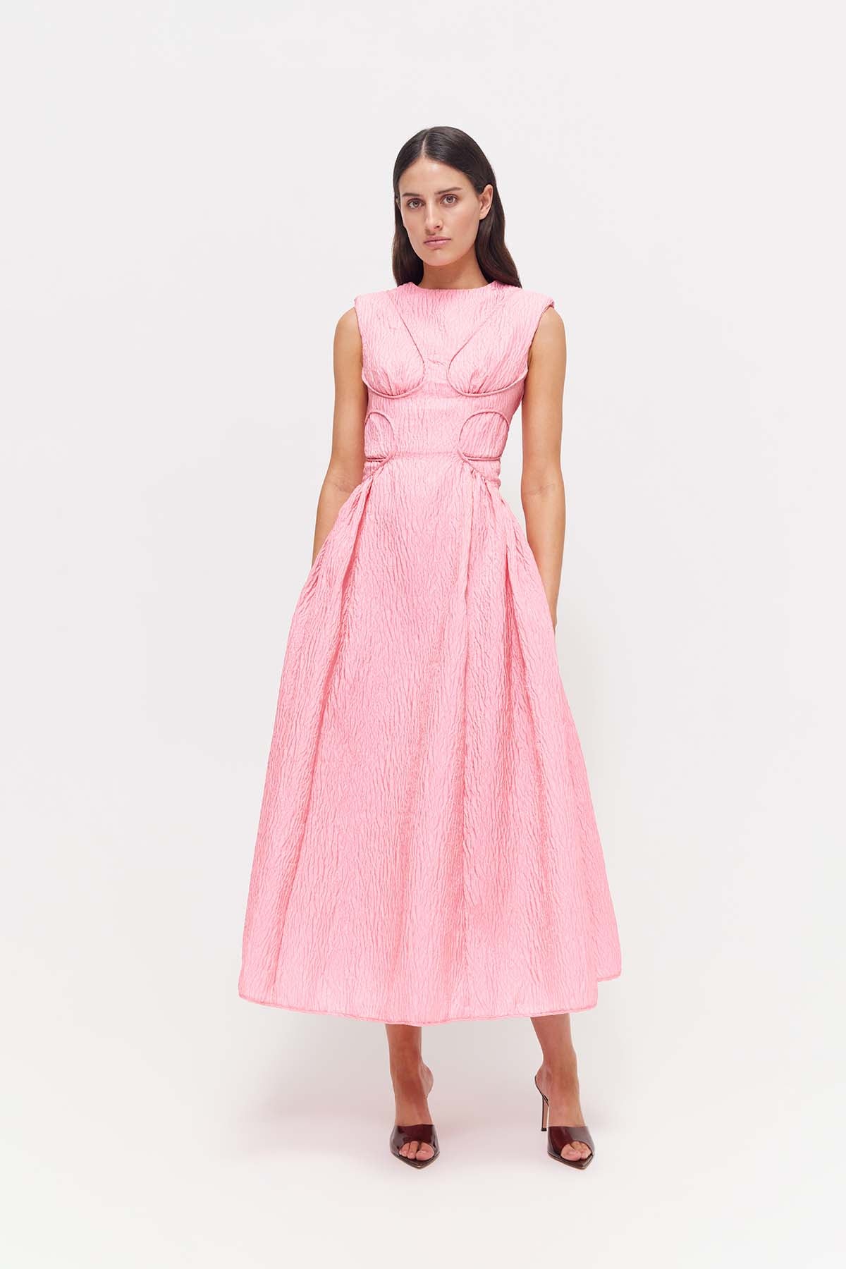 Rachel gilbert pink dress clearance
