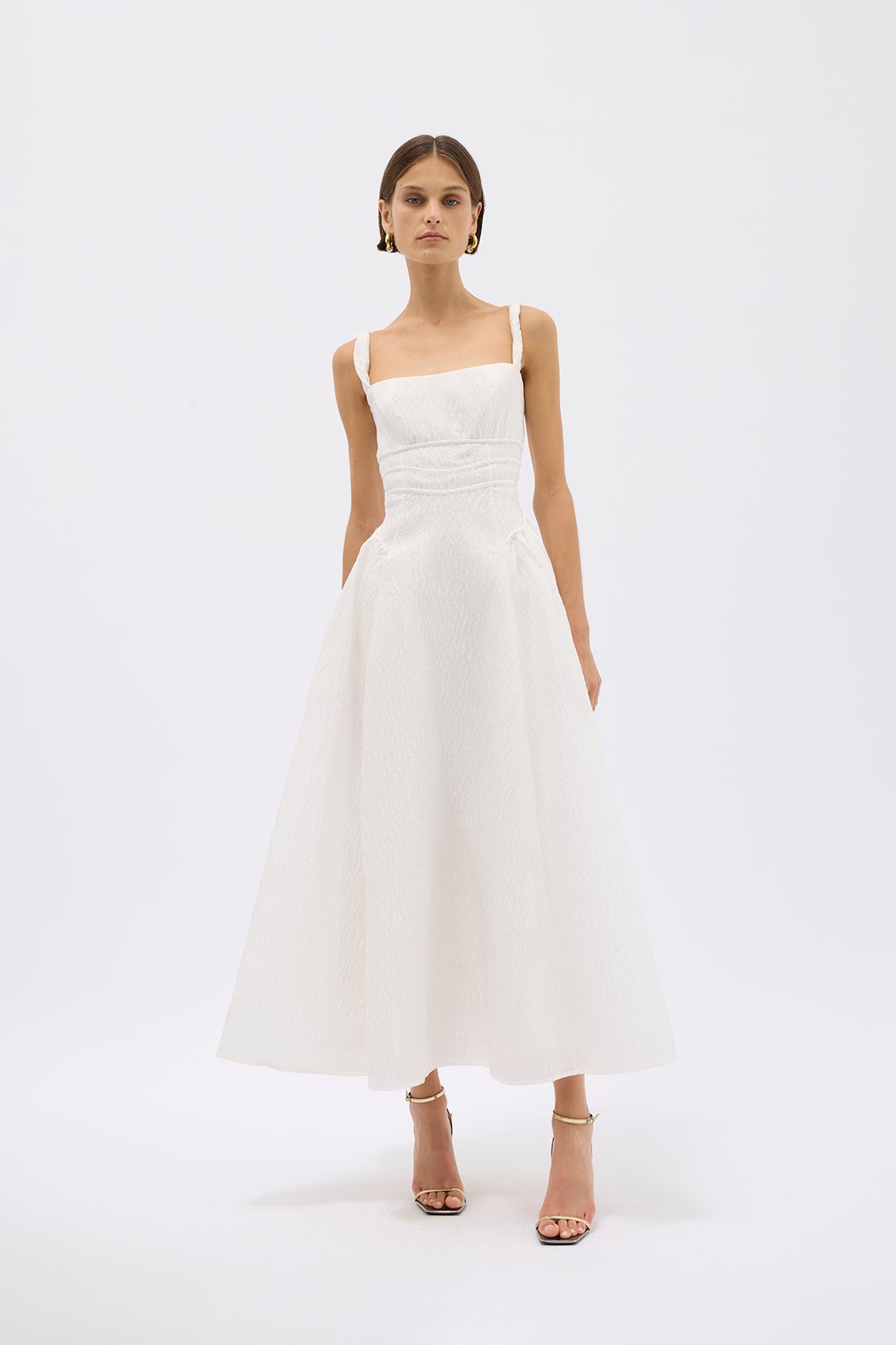 Sophy Strap Dress in Ivory Shop Rachel Gilbert Online