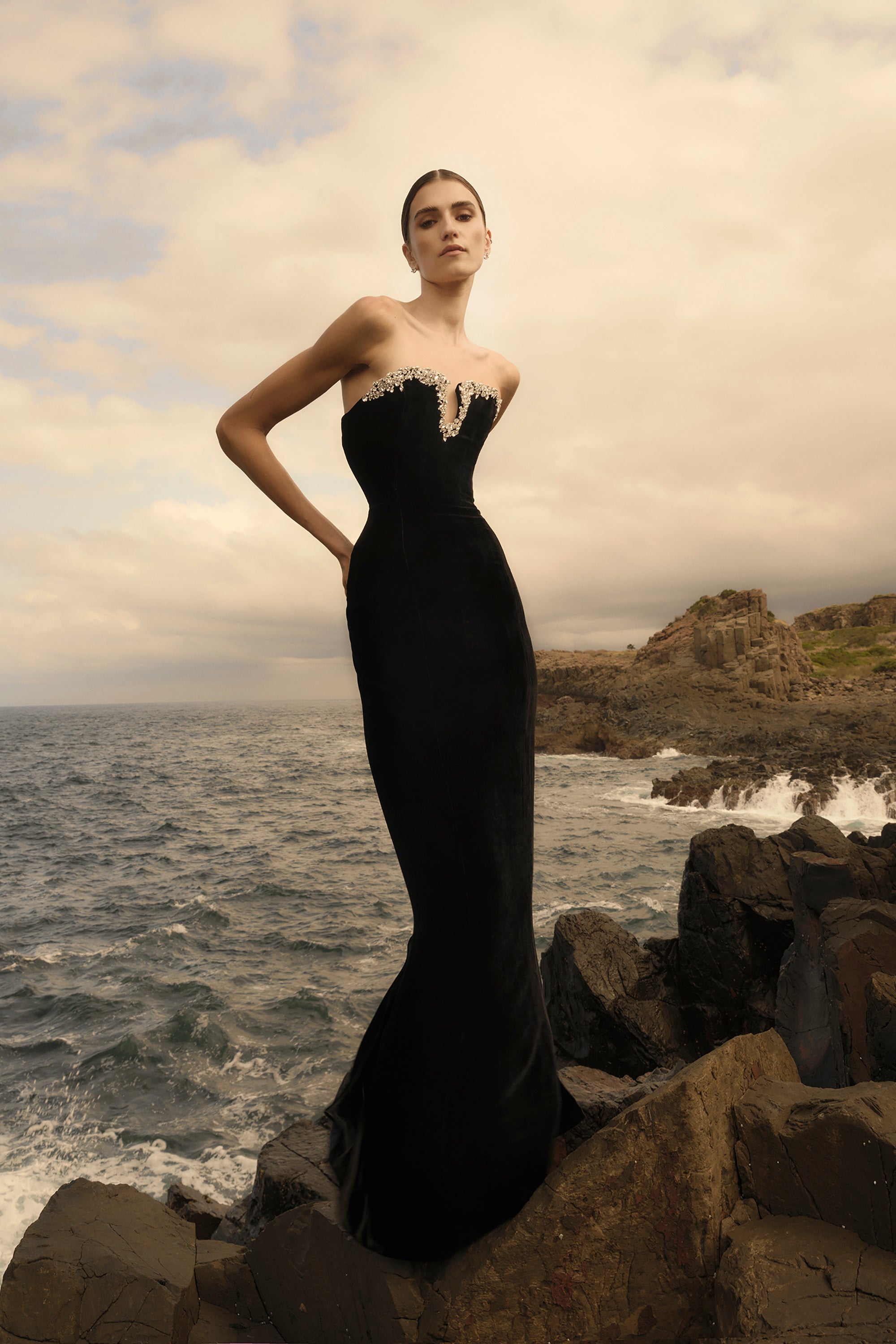 Claudine Gown Black