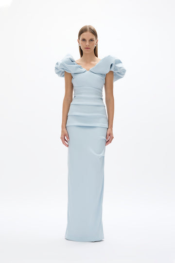 rachel gilbert bridesmaid dresses Monique Gown-SKY BLUE / 00