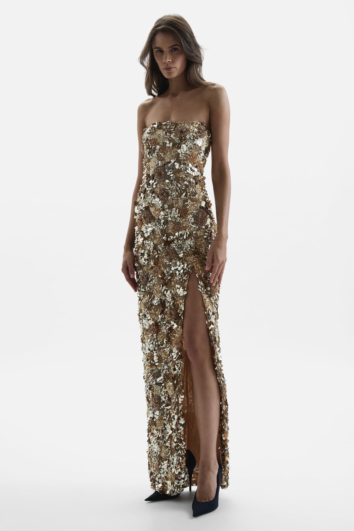 Peppito Split Gown