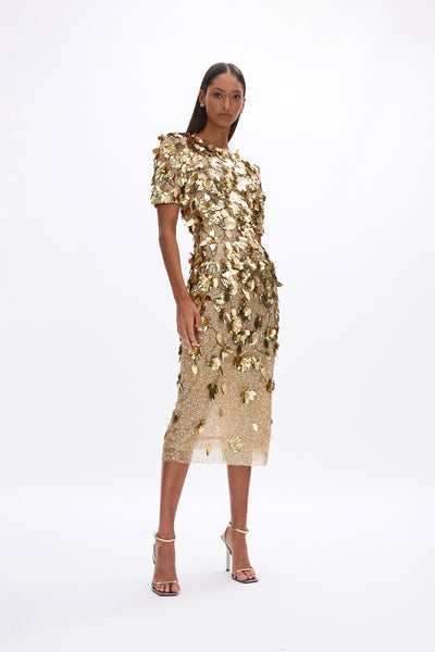 Hugo Dress Gold