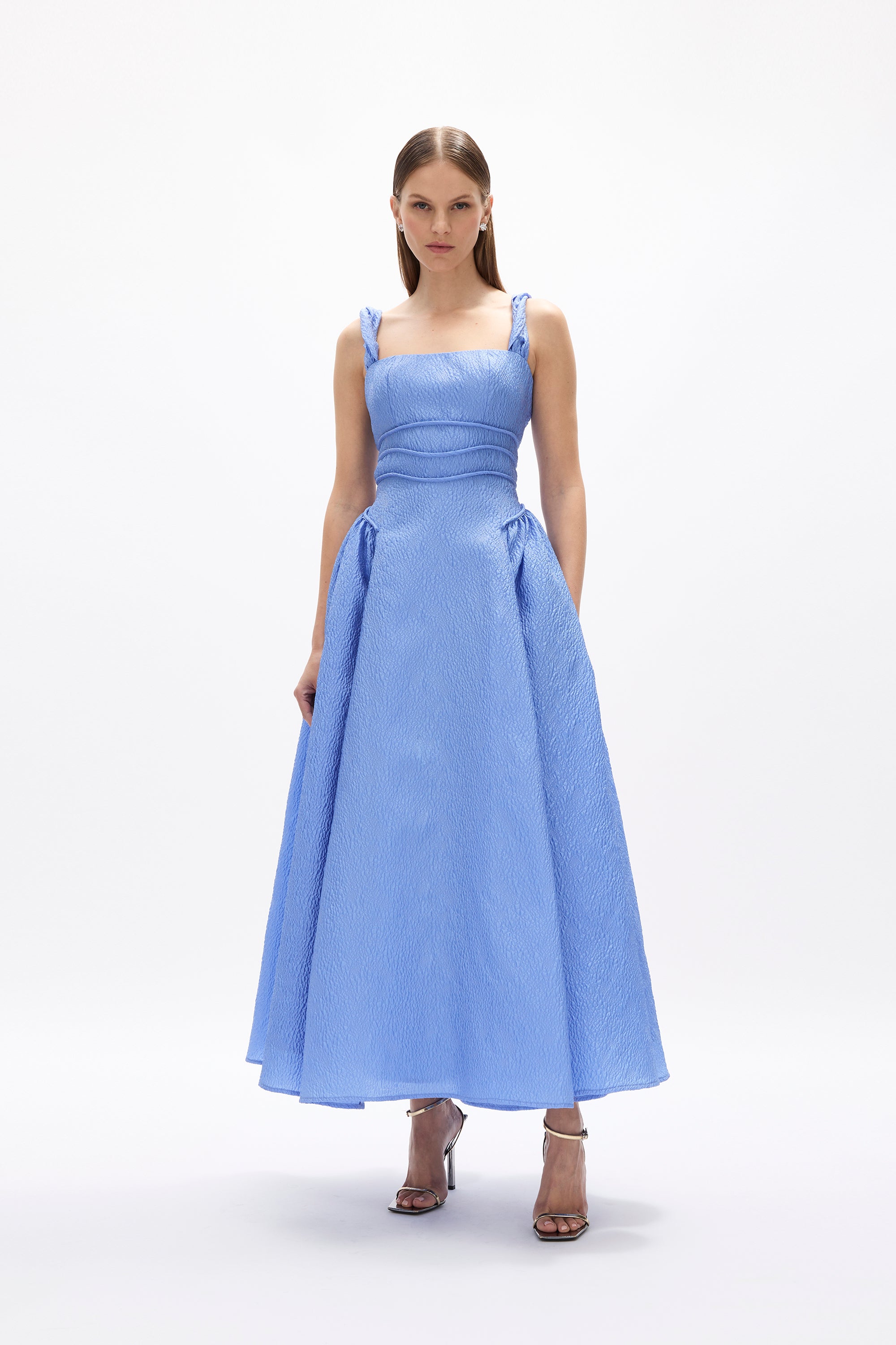 rachel gilbert blue dress Sophia Strap beige bridesmaid dresses Plus Size Formal Dresses Color:Black Snake Finished with a polished