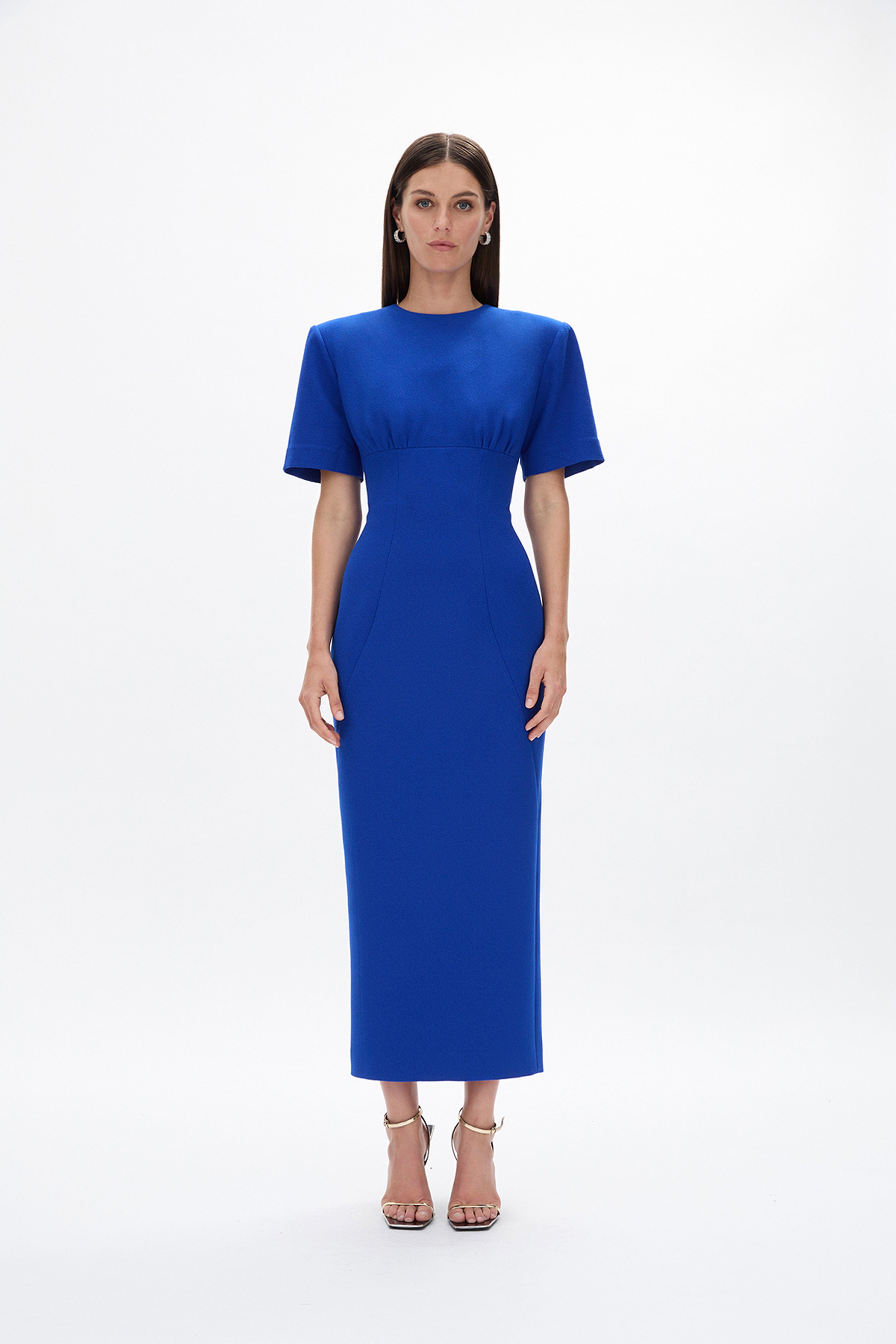 formal royal blue dress Queendancer Women Mermaid Long with Slit Color:Golden Leaf spotted dress Black Lace Dresses For