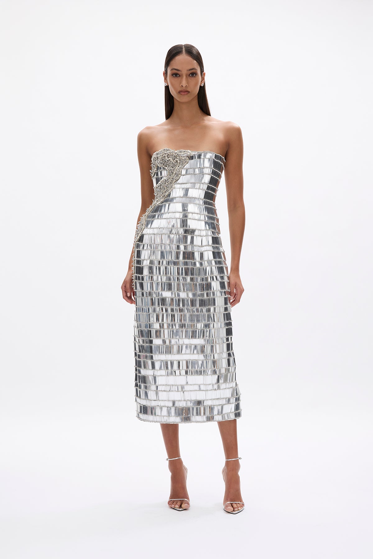 ariel silver dress Ariel Dress – Rachel Gilbert