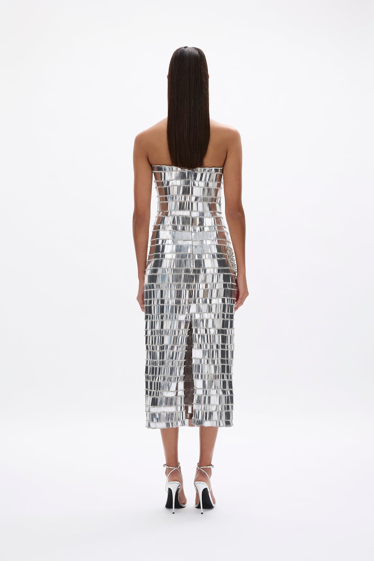 rachel gilbert silver sequin dress Rachel Gilbert Silver Sequin Embellished Kara Mini Dress Size AU 1 (UK Sellier