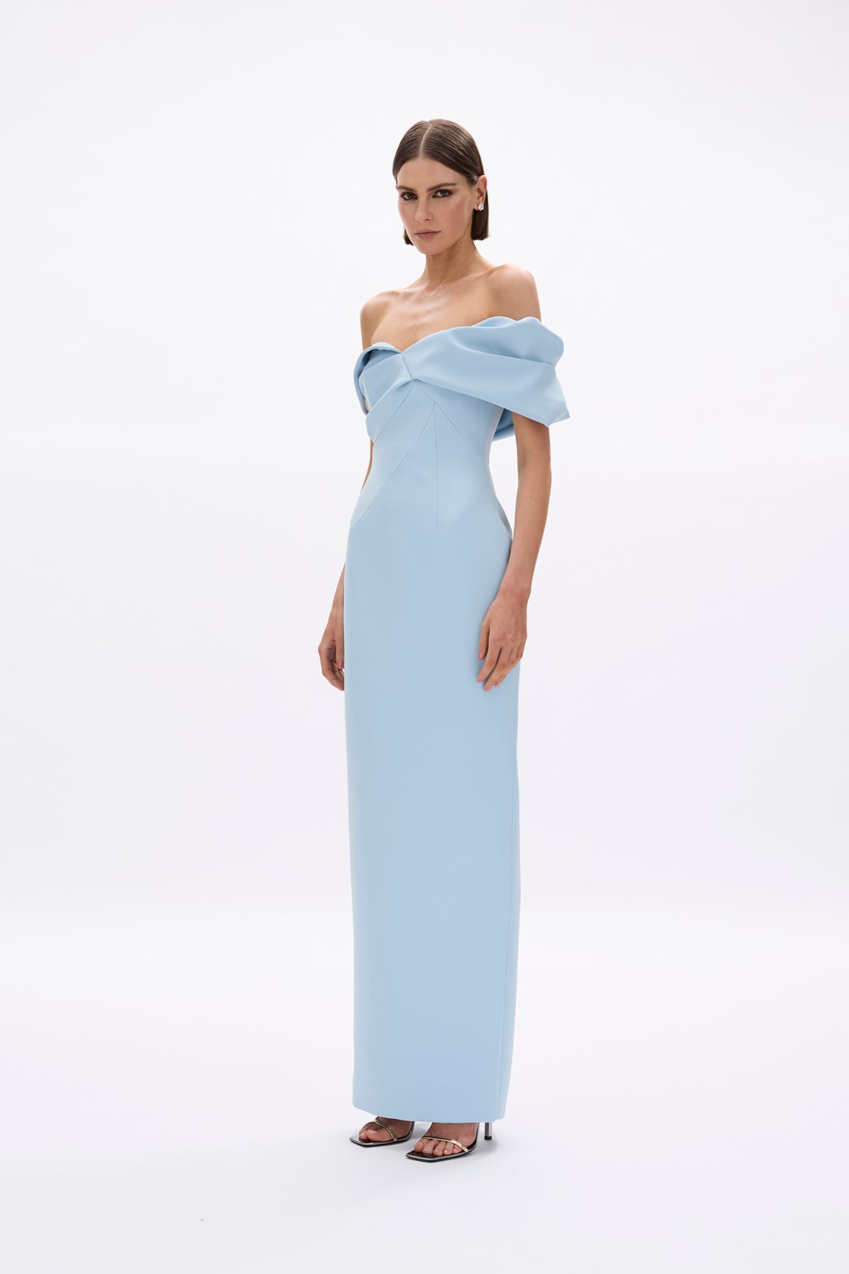 rachel gilbert blue dress Maddie Gown – Red and Black Renaissance shoulder neckline with crinolin Color:Walnut occ:Workwear