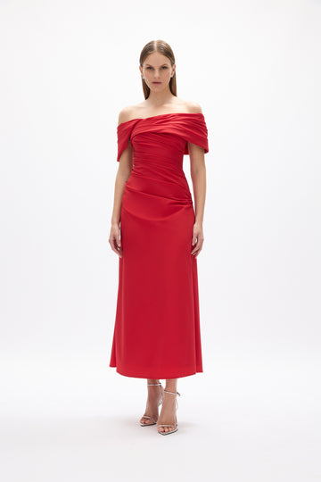 strapless open back dress Asta Resort Ana Dress Wine Sequin