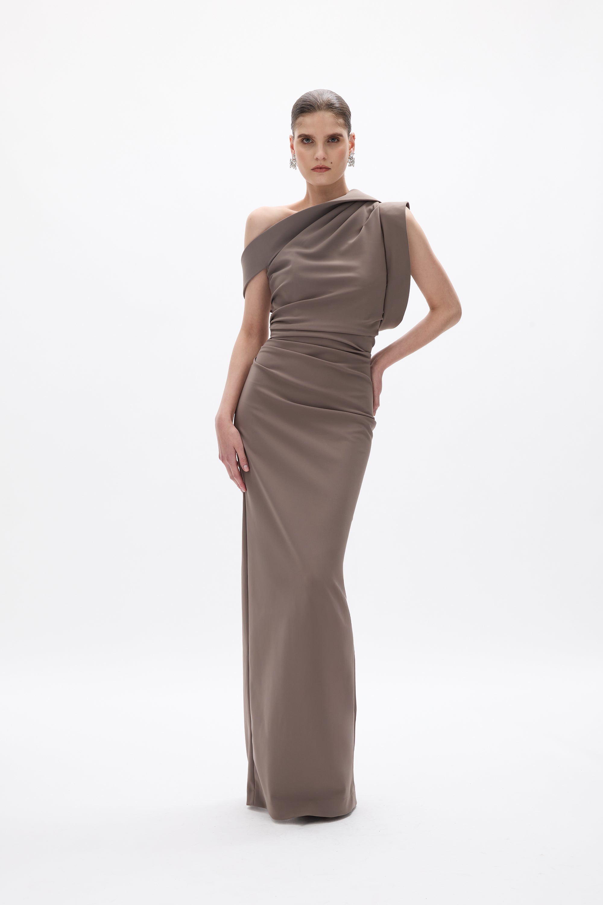 Rowana Gown Slate | Shop Rachel Gilbert Online