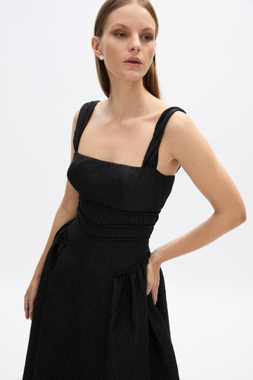 black pool dress Girls Long Sleeve Swim Dress Cover Up main image 1