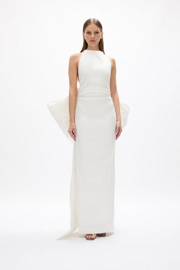 rachel gilbert bridesmaid dresses Rachel Gilbert Ludie Maxi Dress, White / 8