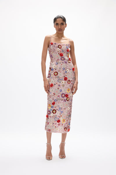 Francesca Gown Pink Multi