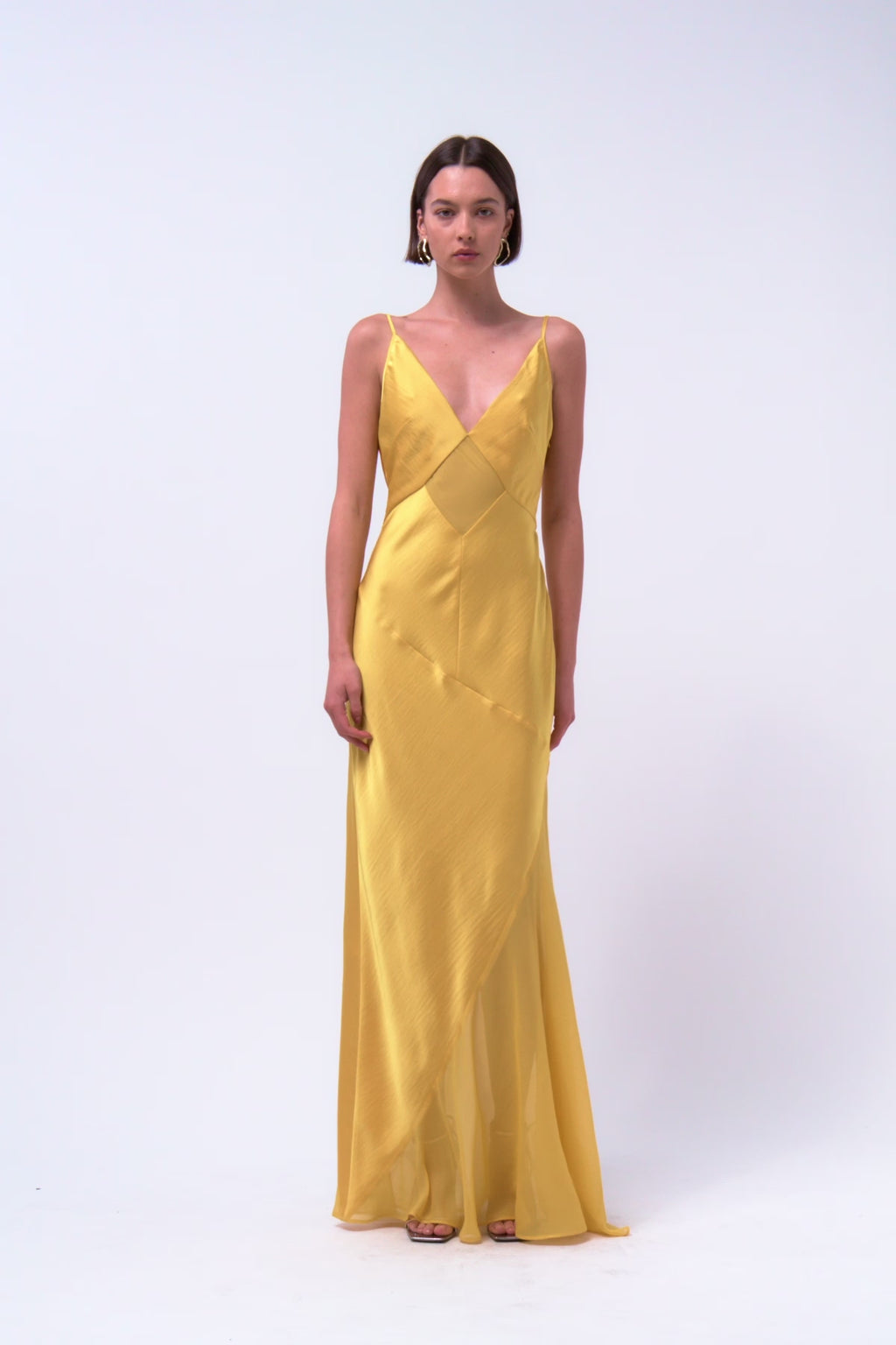 Rachel gilbert yellow dress outlet